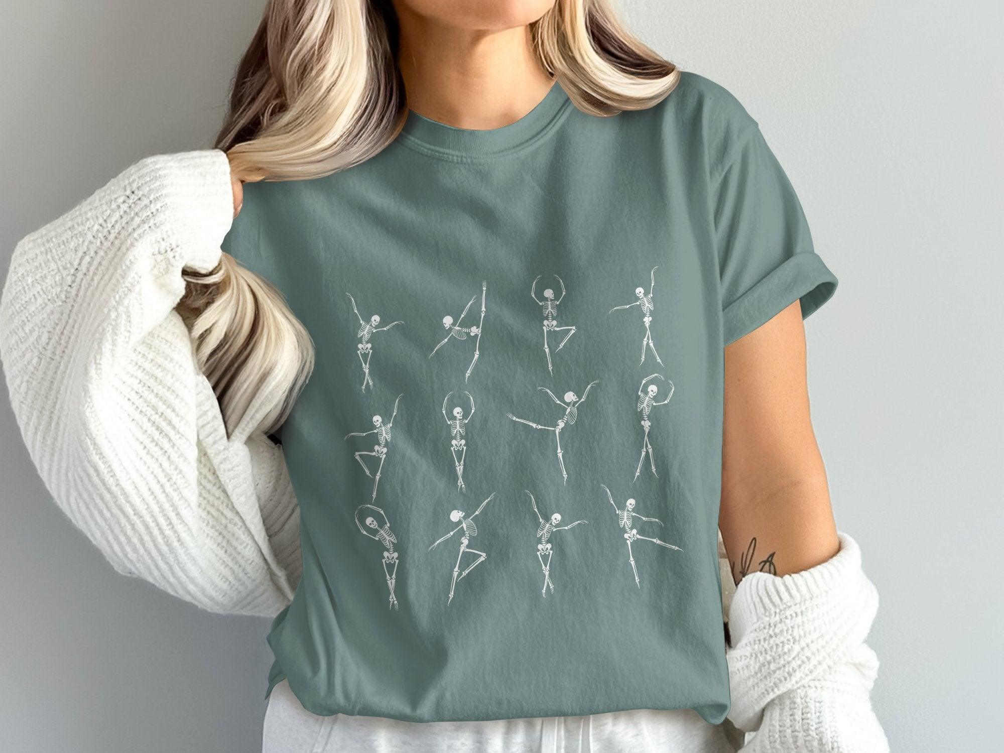 Dancing Skeleton 2 T-shirt 100% Organic Cotton