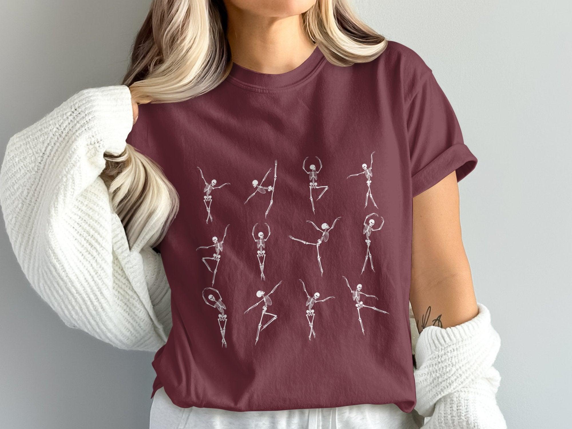 Dancing Skeleton 2 T-shirt 100% Organic Cotton