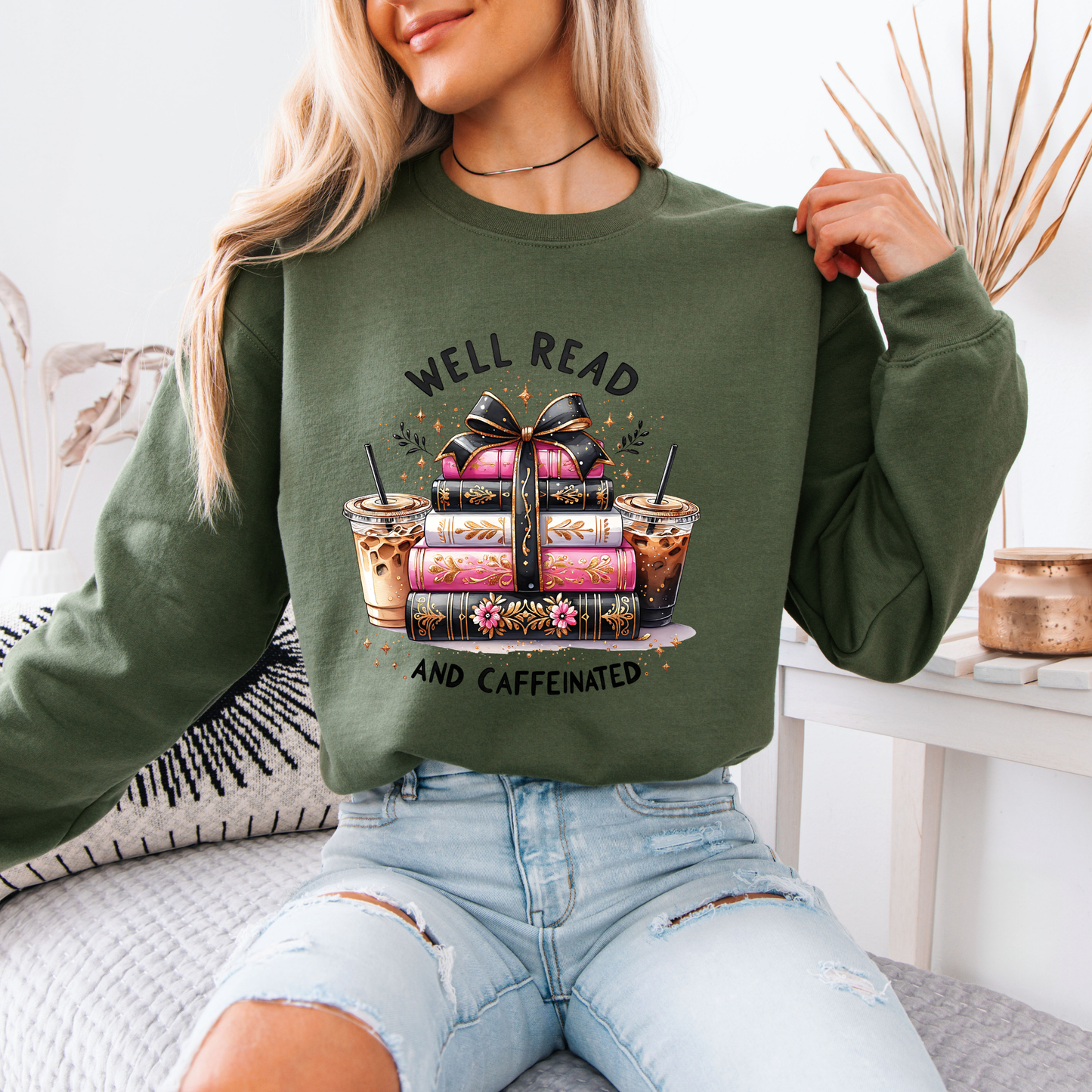 📚☕ Well Read & Caffeinated Sweatshirt ✨