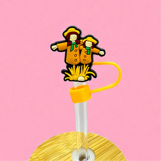 🌾 Scarecrow Straw Topper✨