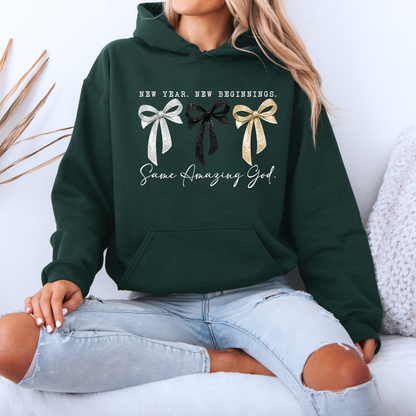 🎀 Same Amazing God New Year Luxuriously Thick Hoodie✨