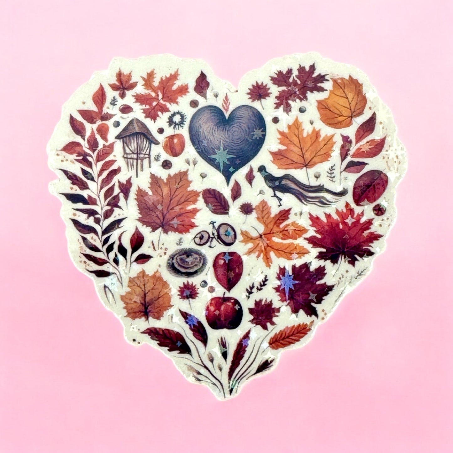 🍂 Autumn Heart – Cozy Fall Aesthetic Sticker 🍁✨