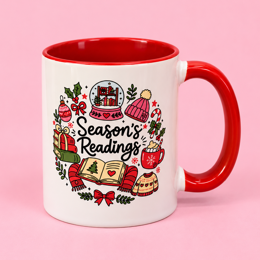 🎄📚 Season’s Readings Christmas 11oz Mug ❤️☕