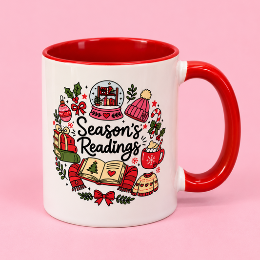 🎄📚 Season’s Readings Christmas 11oz Mug ❤️☕