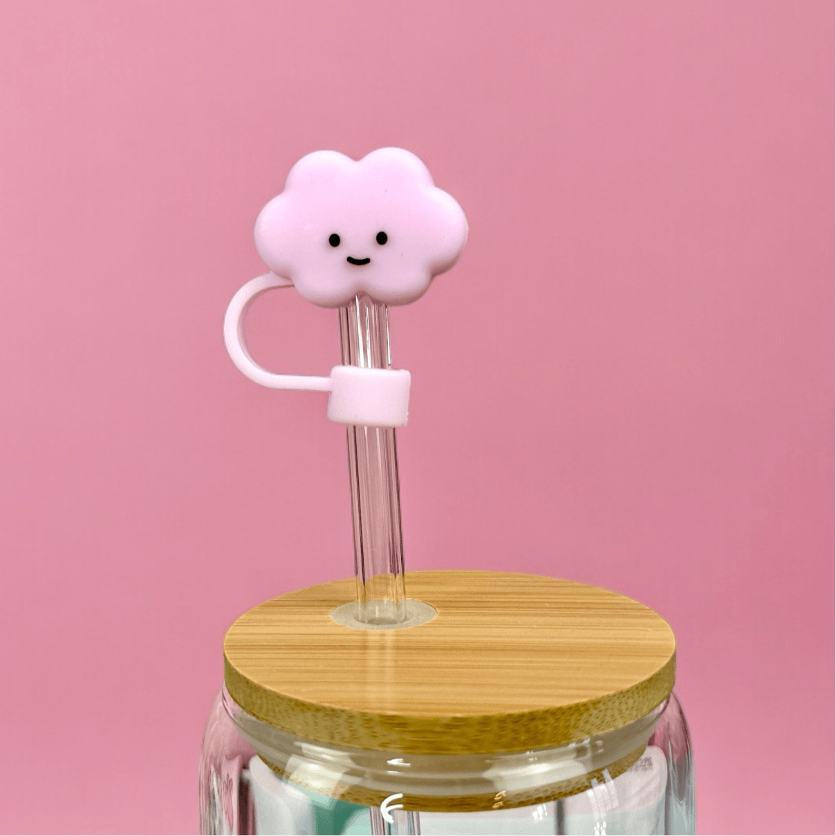 Pink Cloud Straw Topper