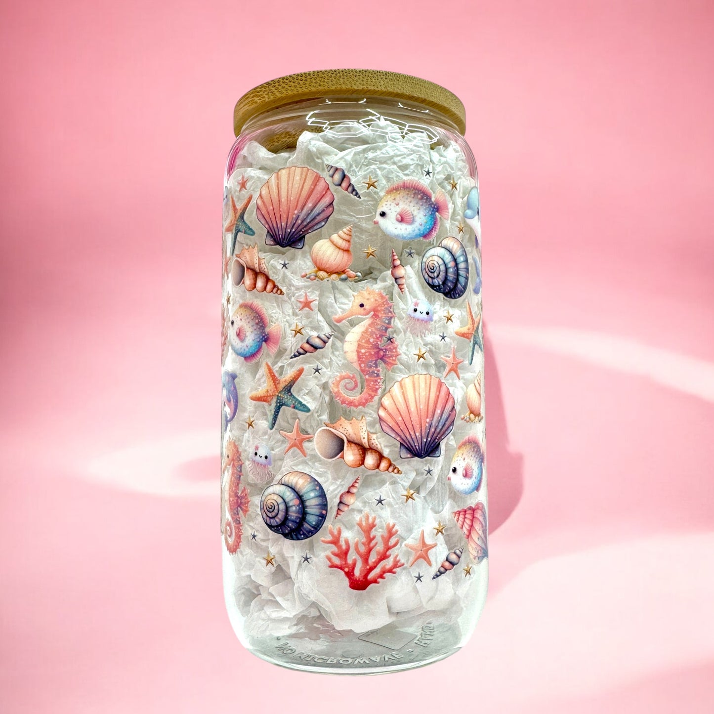 Under the Sea Magic - 16oz Glass Cup 🐚✨🧜‍♀️