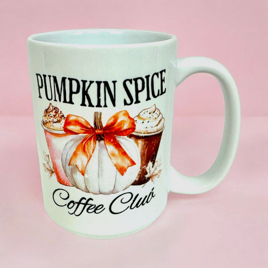 🧡Pumpkin Spice Coffee Club 15oz Mug✨