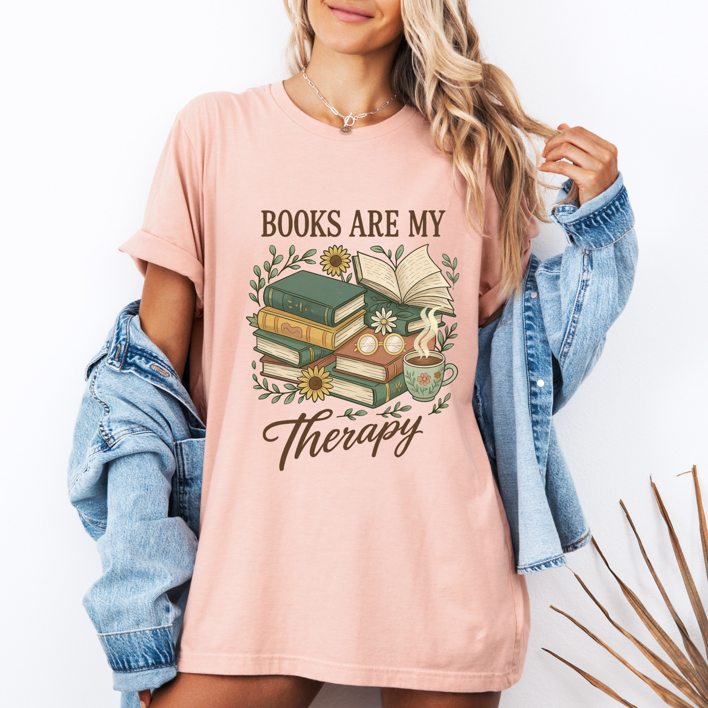 ☕ Cozy Reader Therapy 📖✨
100% Organic Cotton T-Shirt