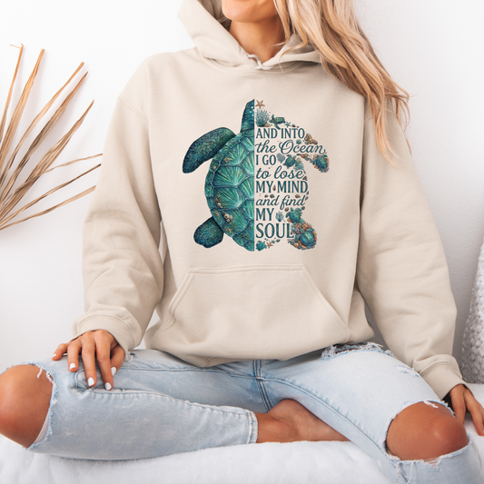 🐢🌊 Into The Ocean Sea Turtle Cozy Hoodie ✨