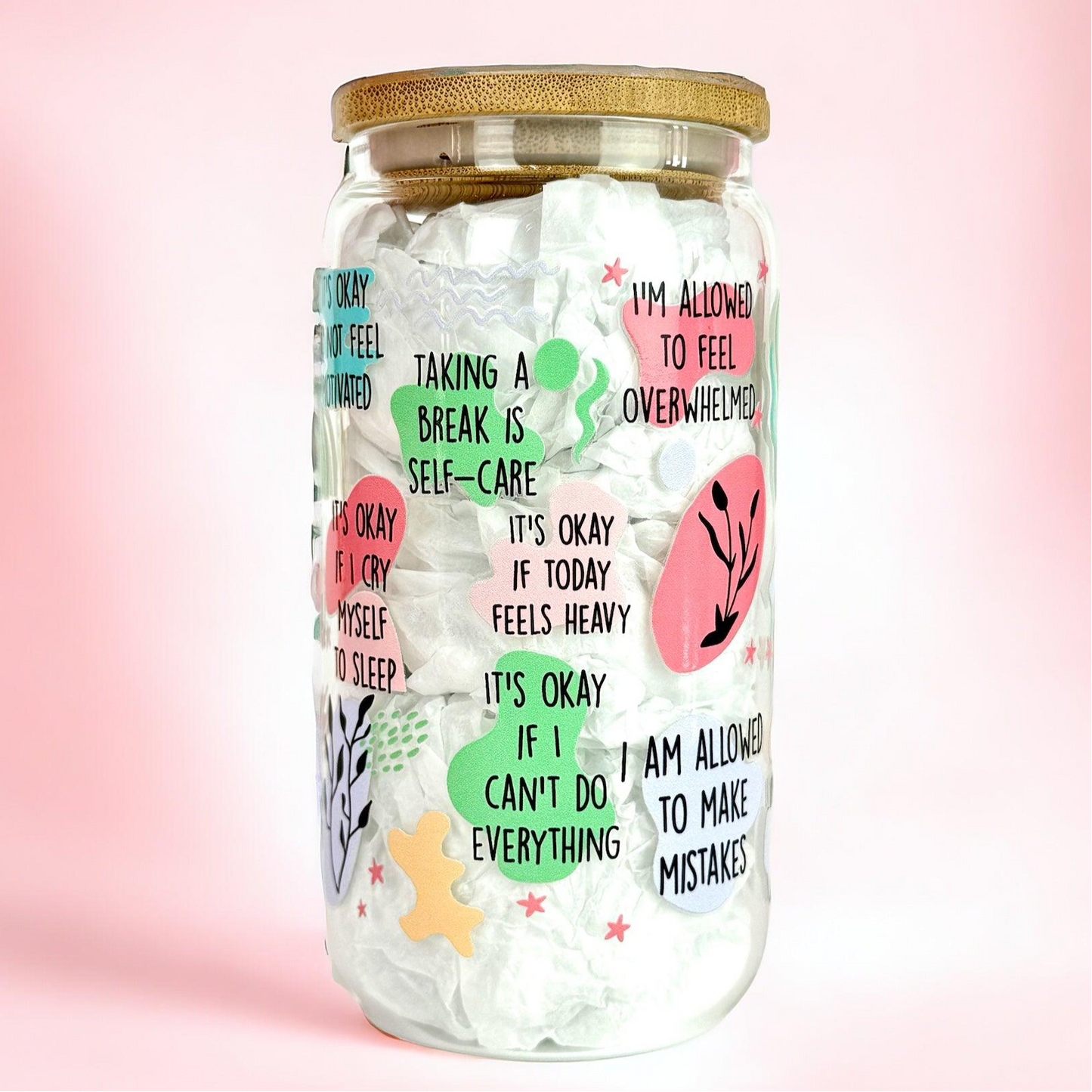 My Mental Breakdown Cup 16oz (455ml) Iced Coffee Glass Cup