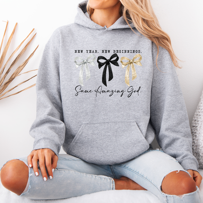 🎀 Same Amazing God New Year Luxuriously Thick Hoodie✨