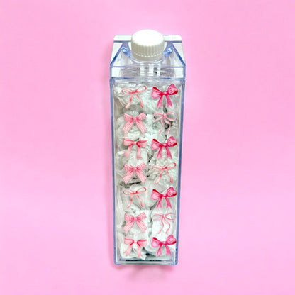 Coquette Milk Carton Water Bottle 17oz