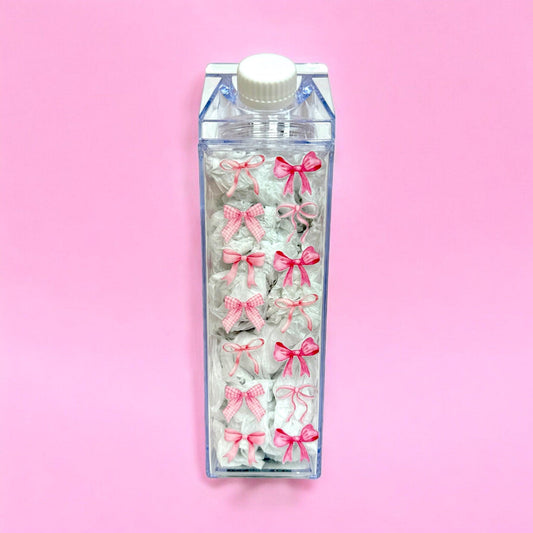 Coquette Milk Carton Water Bottle 17oz