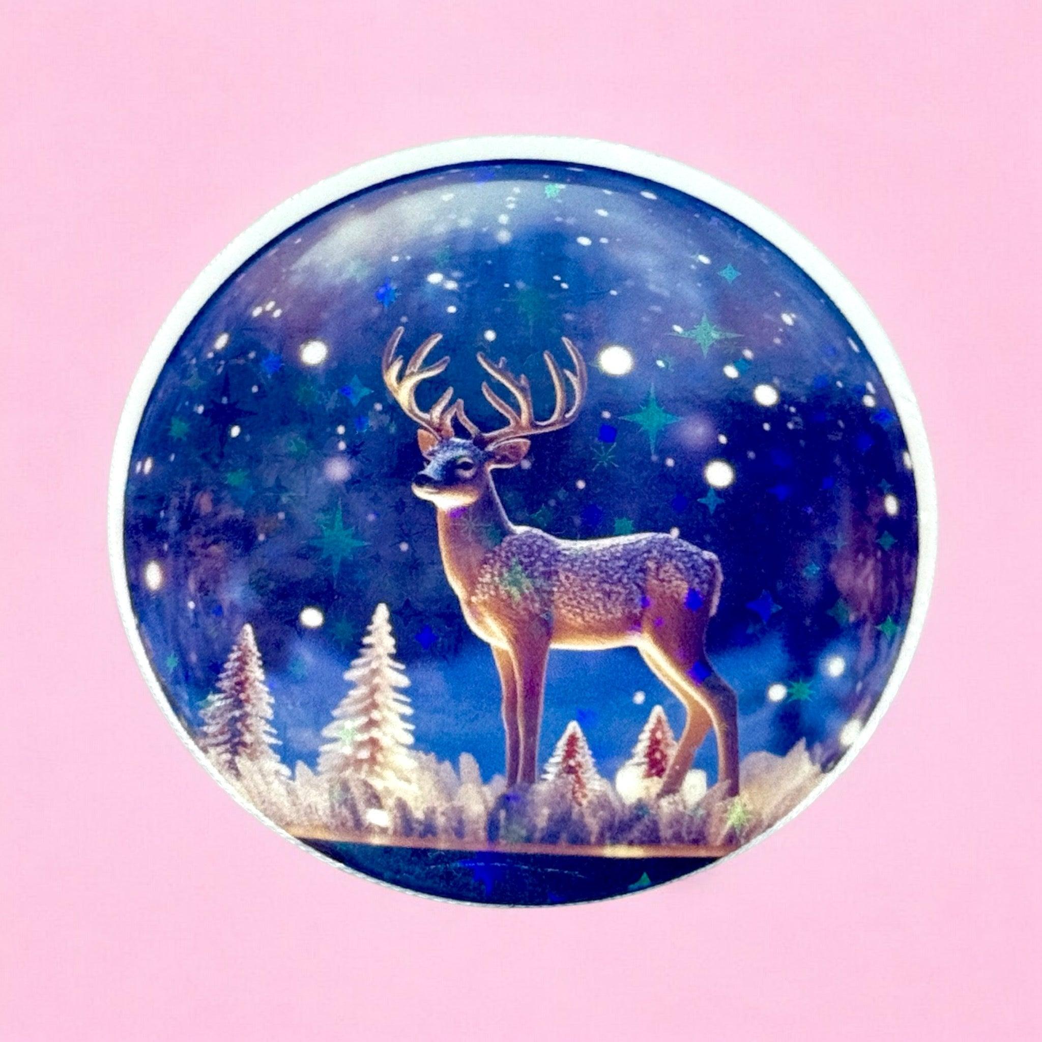 ✨ Enchanted Winter Deer Sticker ✨