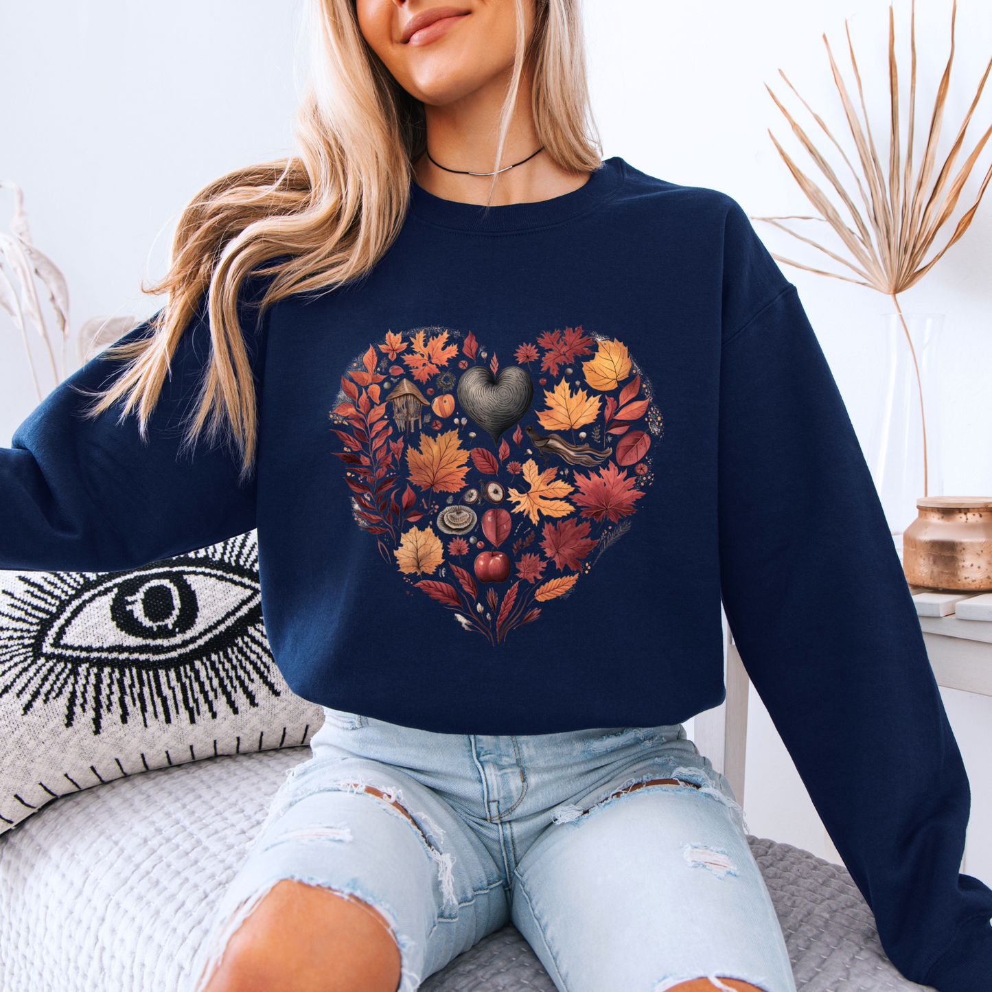 🍂❤️ Autumn Heart Cotton Sweatshirt