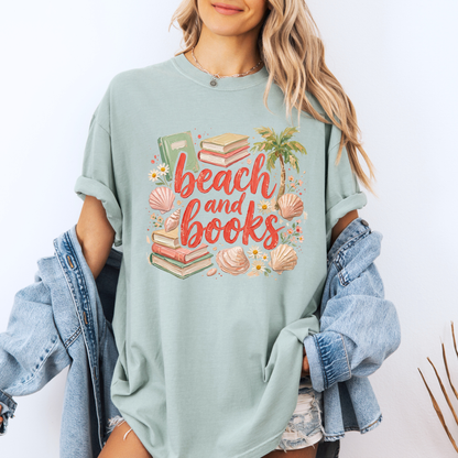 🏖️📚 Beach & Books Summer Reader t-shirt 🌴🐚
