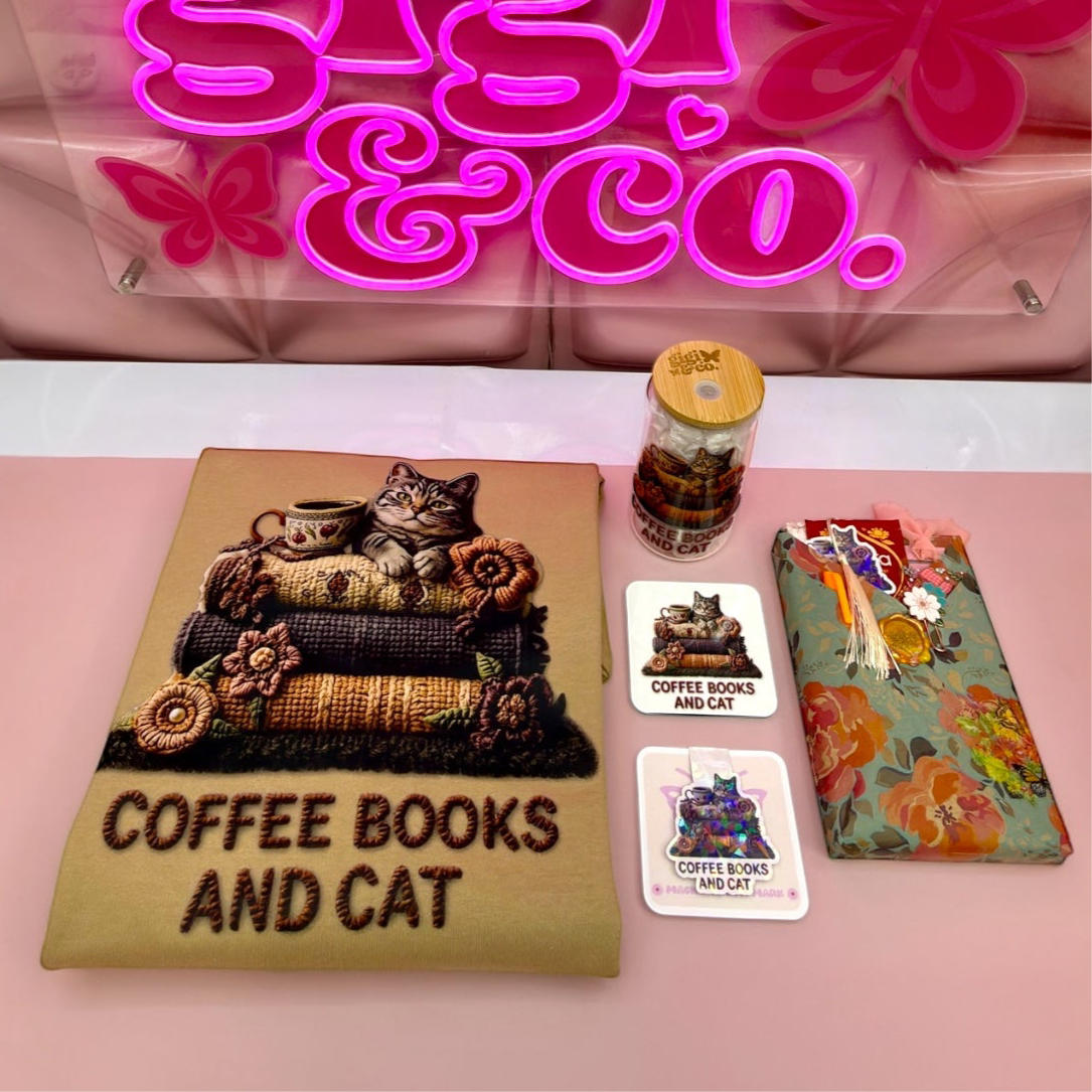 📚☕🐱 Coffee, Books & Cats Bookish Bundle ✨