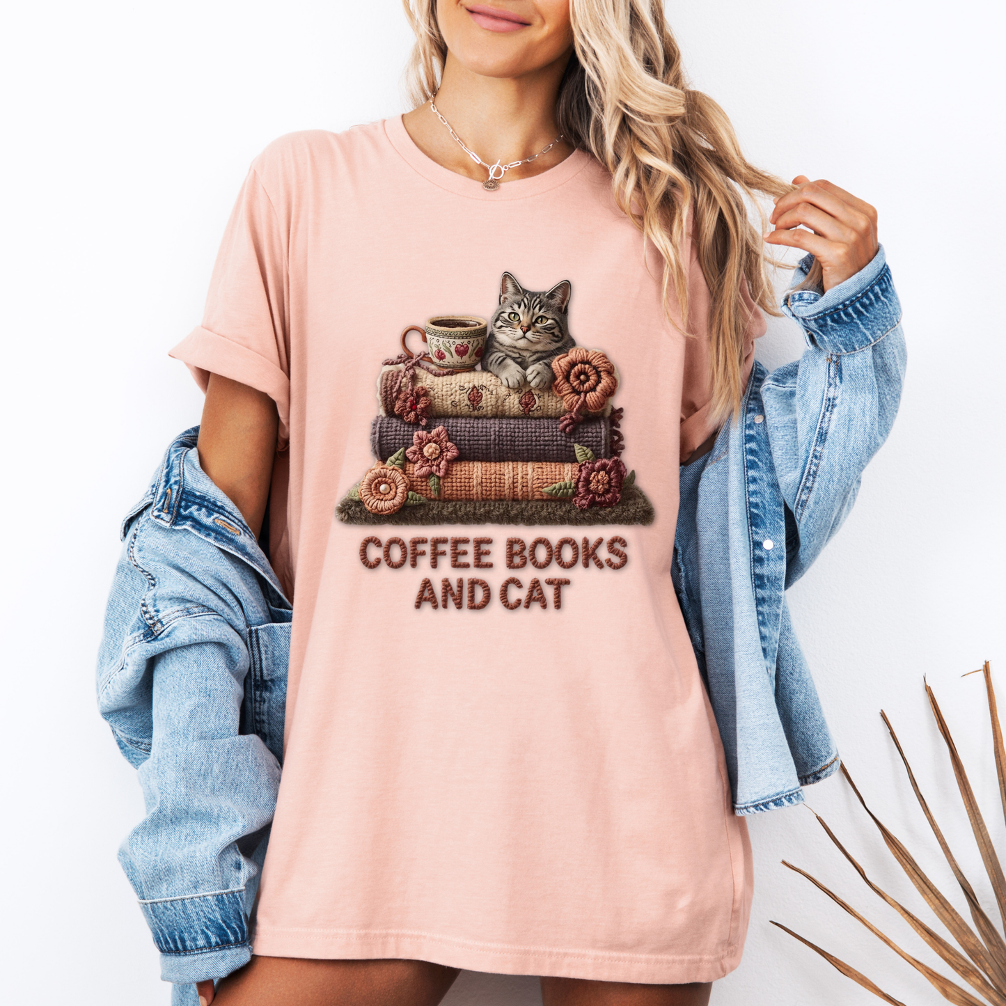 🧶✨ Coffee, Books & Cat Cozy🐱📚

100% Organic Cotton T-Shirt