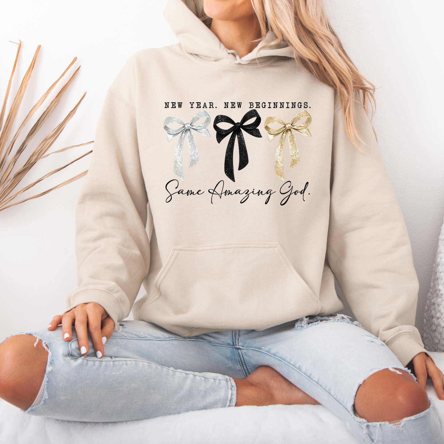 🎀 Same Amazing God New Year Luxuriously Thick Hoodie✨