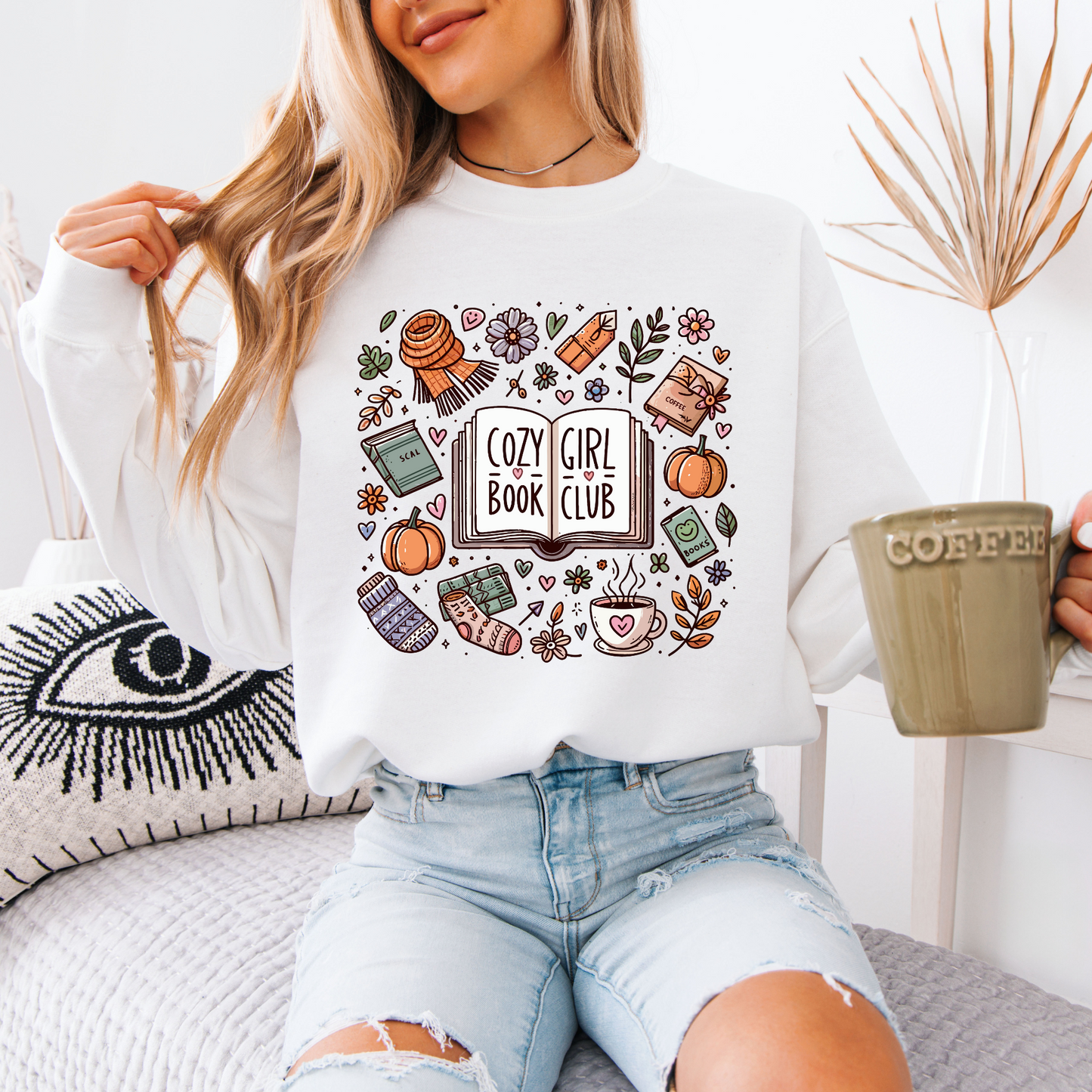 Cozy Book Girl Club Sweatshirt 📚✨