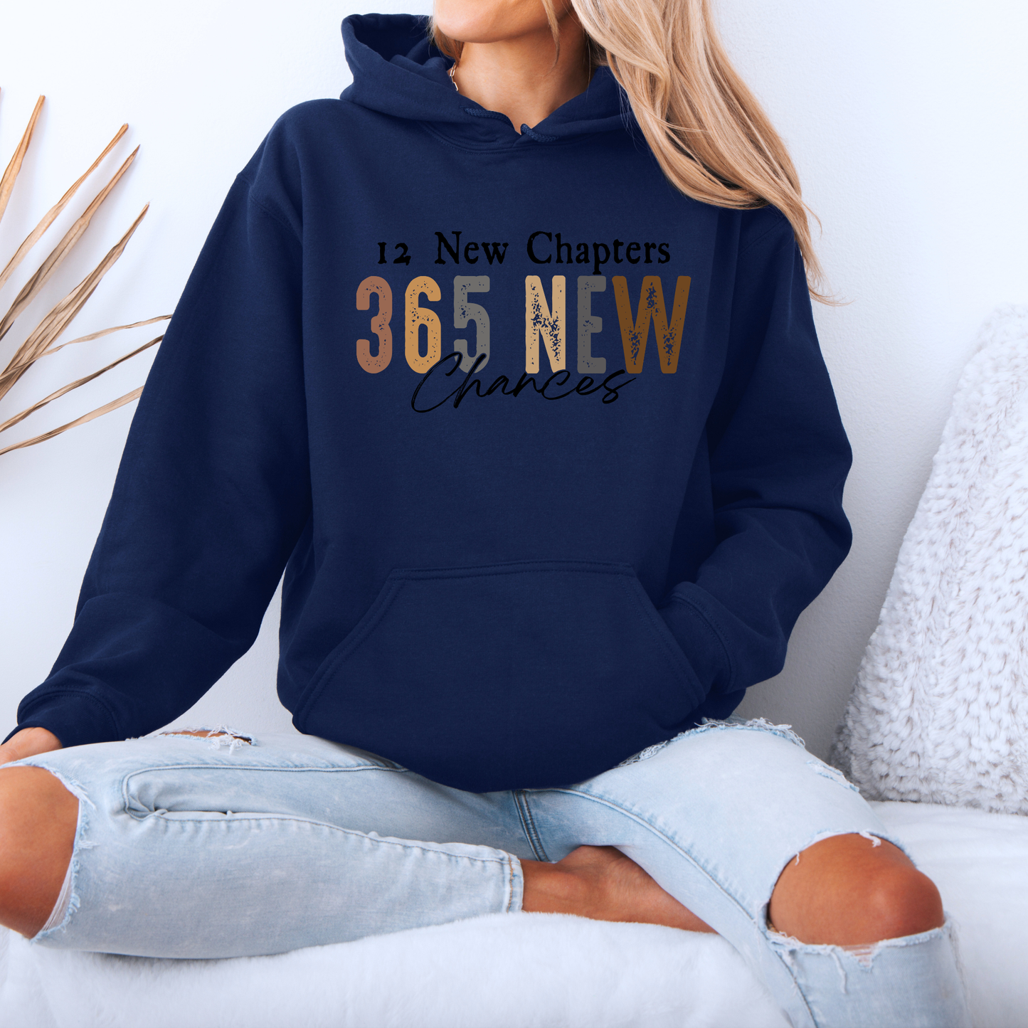 ✨📖 12 New Chapters, 365 New Chances Luxuriously Thick Hoodie✨