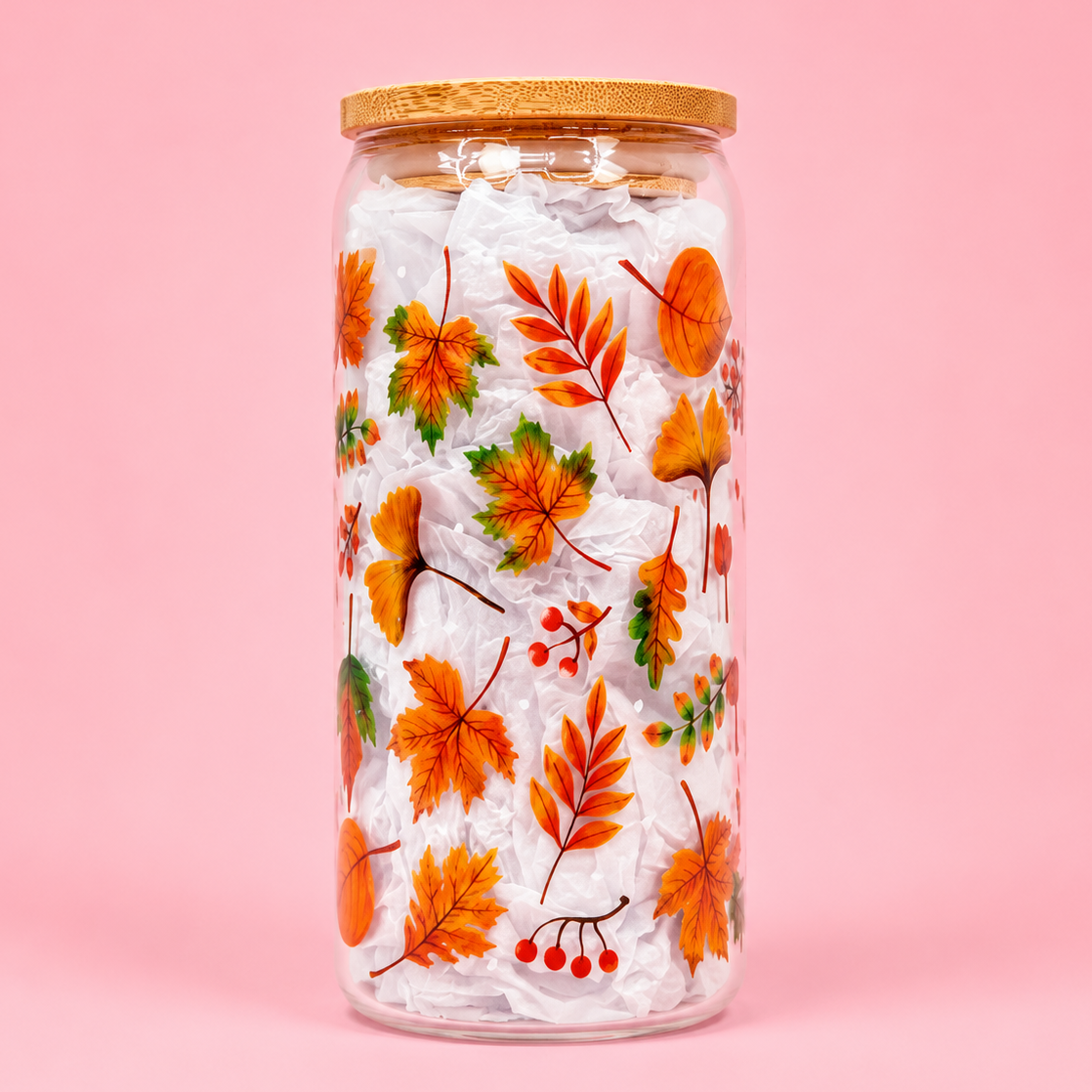 🧡Falling for Autumn 🍁 20oz Glass Cup✨