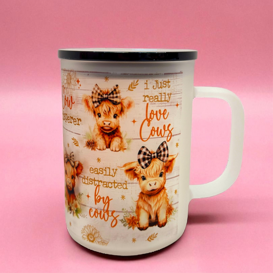 ✨ Moo-tiful Cow Lover Frosted Mug – 16oz 🐮💕