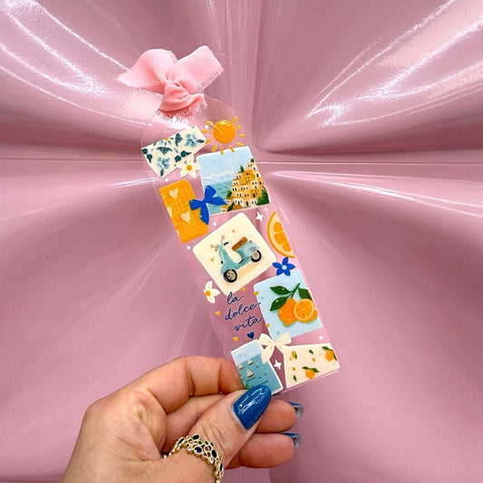 🍋🌞La Dolce Vita Acrylic Bookmark