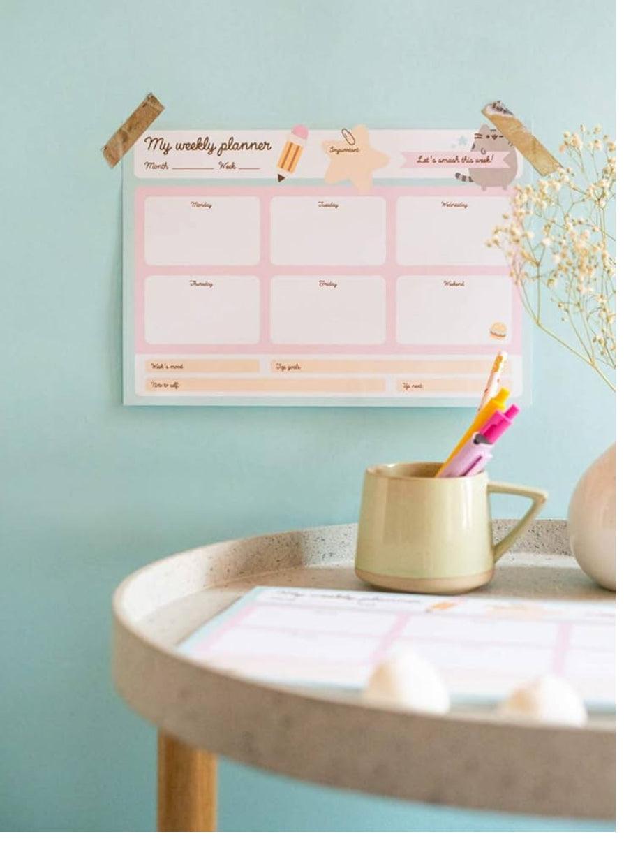 Pastel Pusheen Desk Planner Pad
