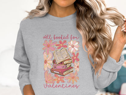 ♥️All Booked for Valentines - Cotton Sweatshirt📚✨