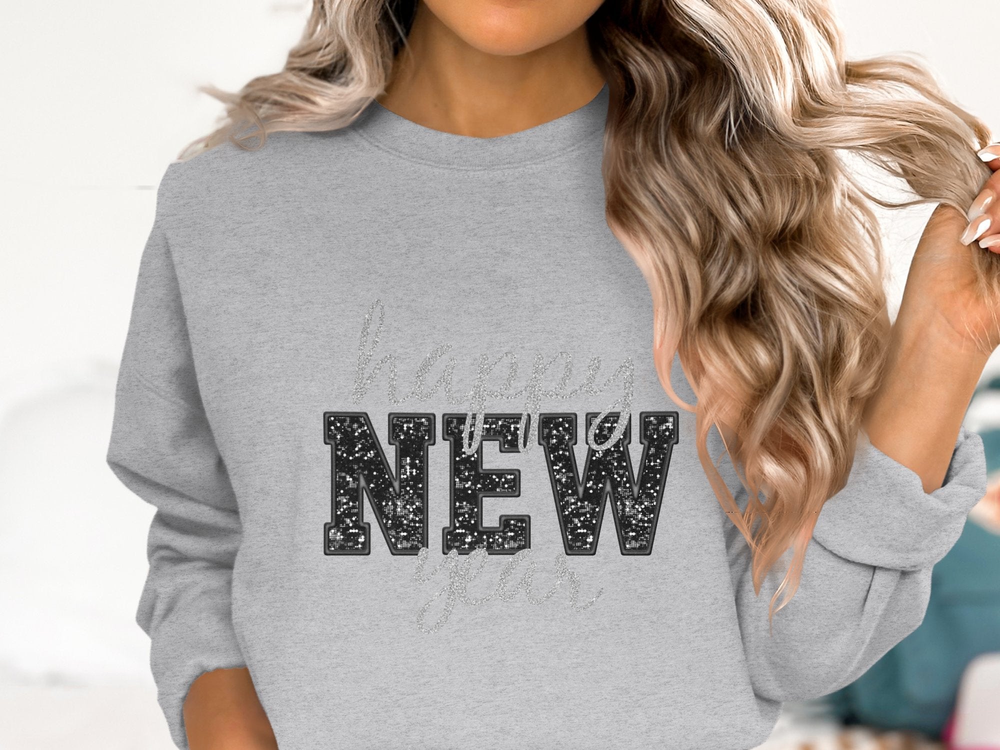 Happy New Year Cotton Sweatshirt