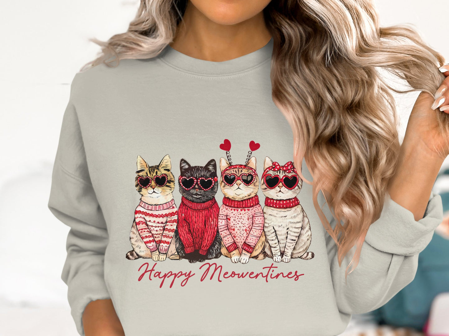 Purr-fect Meowentine - Cotton Sweatshirt