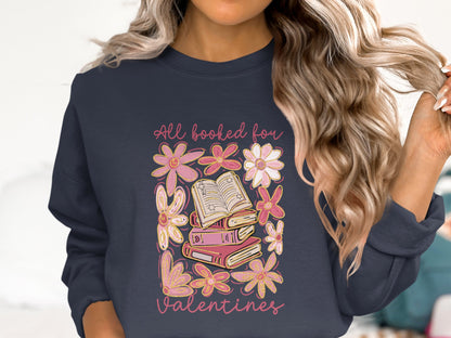 ♥️All Booked for Valentines - Cotton Sweatshirt📚✨