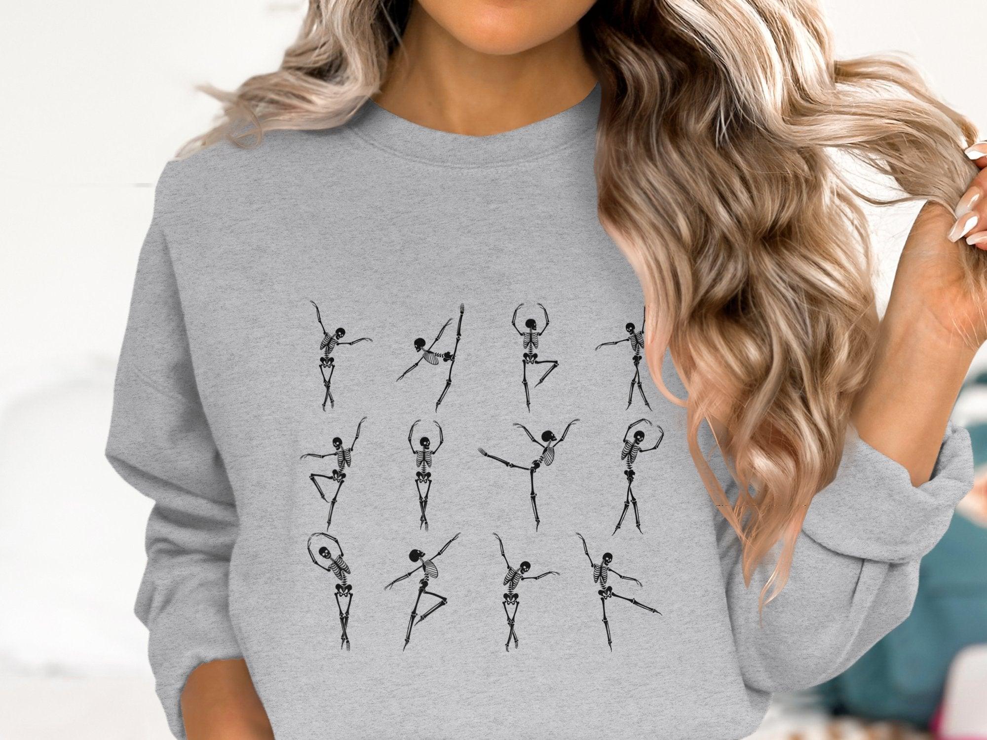 Dancing Skeleton 1 Cotton Sweatshirt