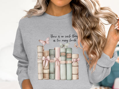 Butterfly Library Cotton Sweatshirt