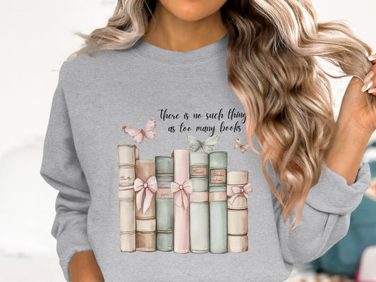 Butterfly Library Cotton Sweatshirt
