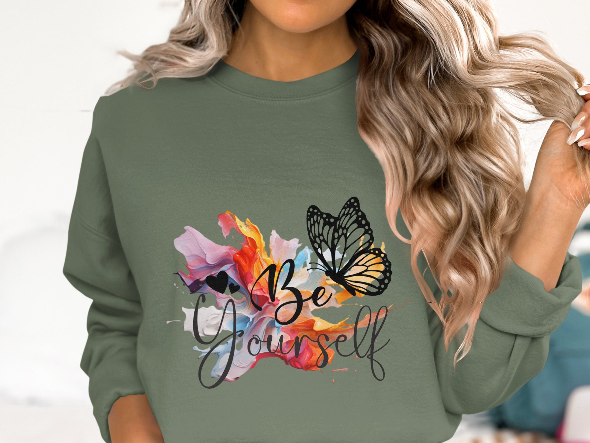 Be Yourself Cotton Sweatshirt