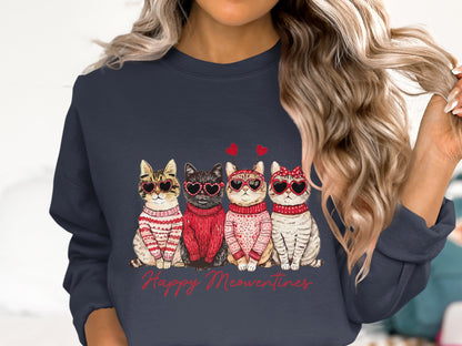Purr-fect Meowentine - Cotton Sweatshirt