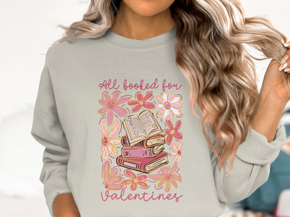 ♥️All Booked for Valentines - Cotton Sweatshirt📚✨