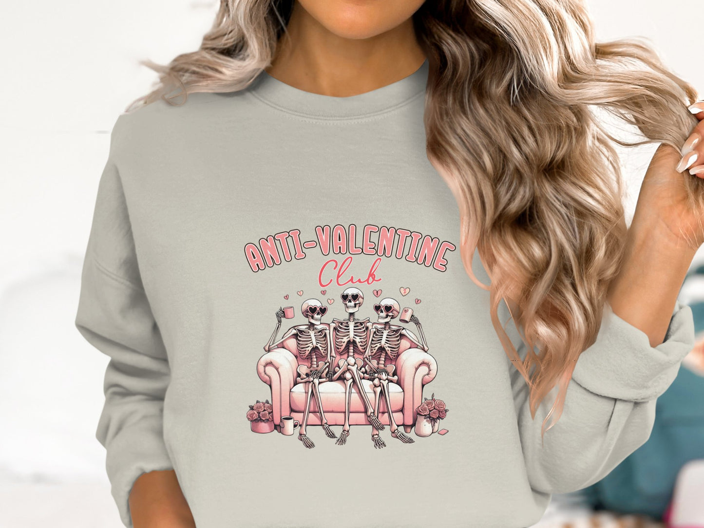 ANTI-VALENTINE - Cotton Sweatshirt