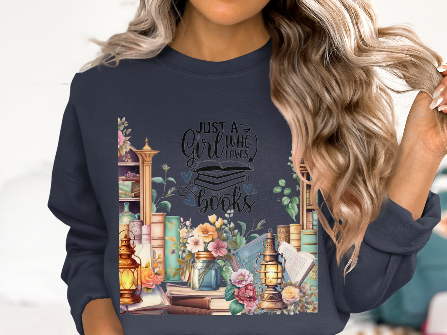 Library Dreams Cotton Sweatshirt