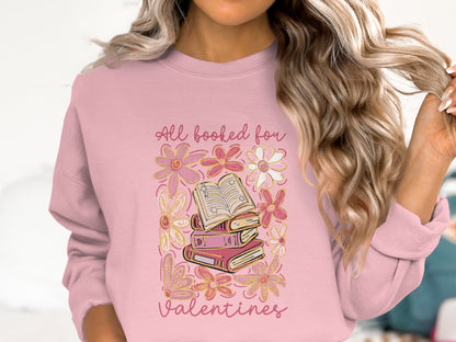 ♥️All Booked for Valentines - Cotton Sweatshirt📚✨