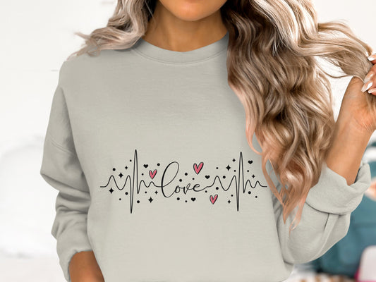 Heartbeat of Love - Cotton Sweatshirt
