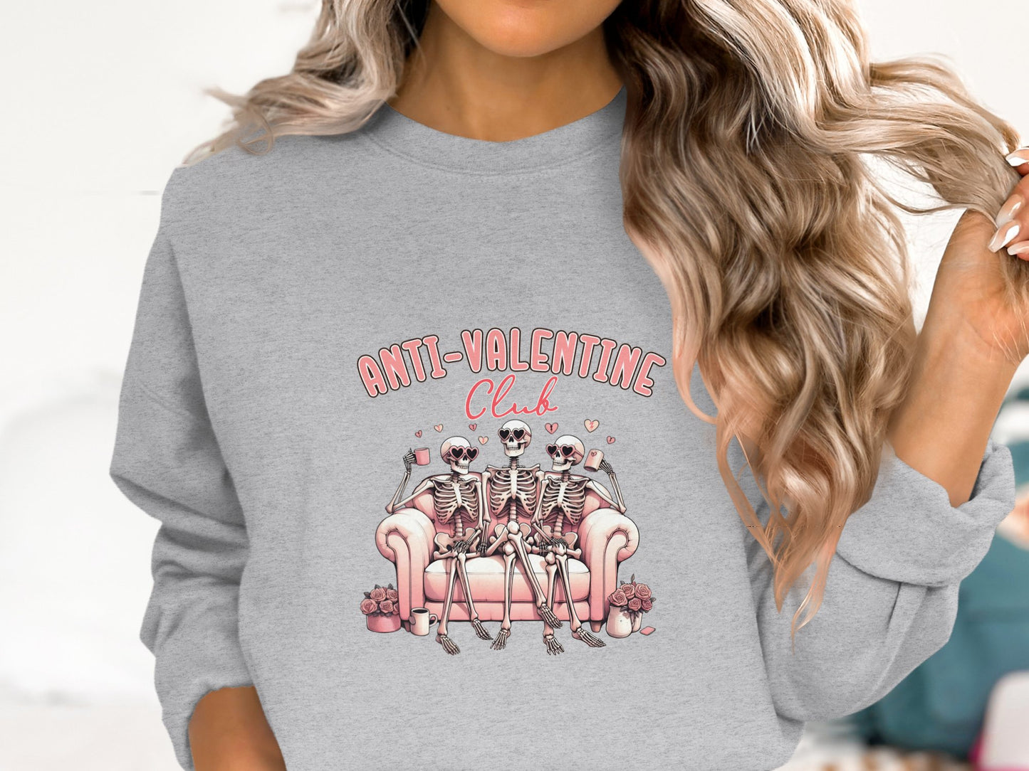 ANTI-VALENTINE - Cotton Sweatshirt