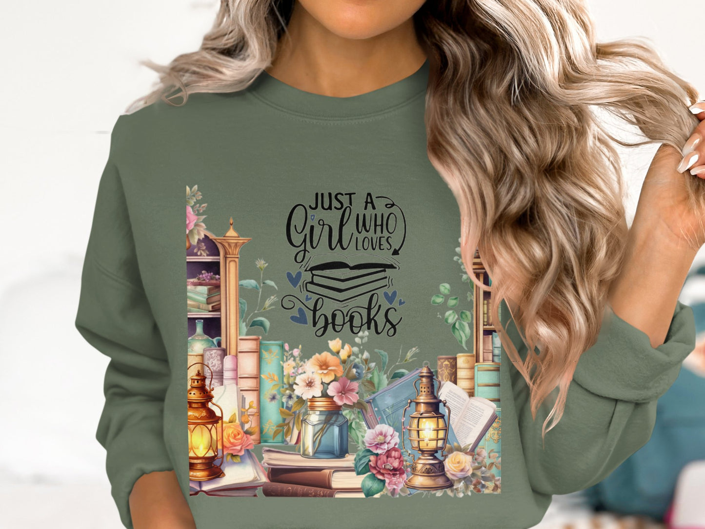 Library Dreams Cotton Sweatshirt