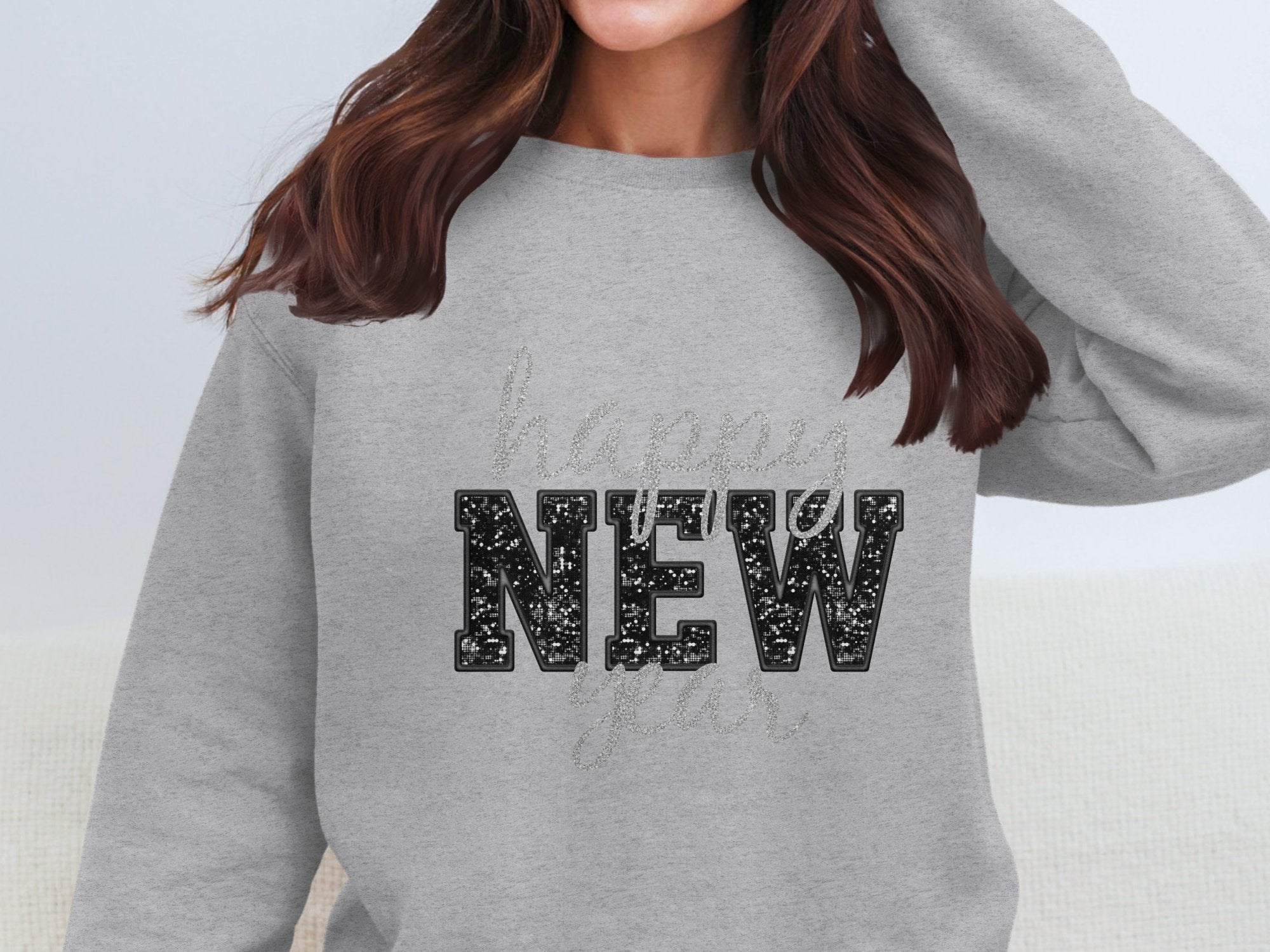 Happy New Year Cotton Sweatshirt