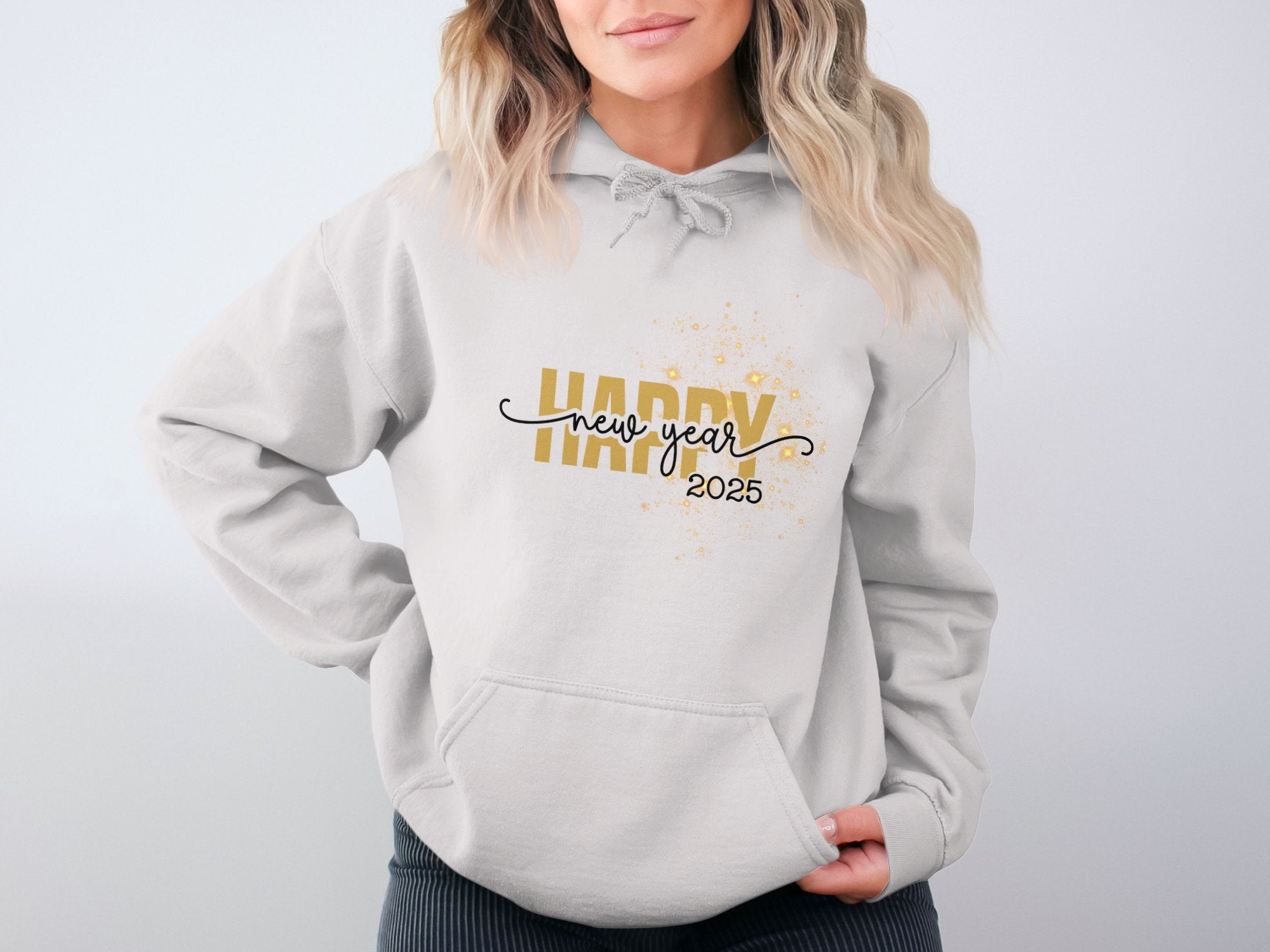 Happy 2025 Cotton Hoodie