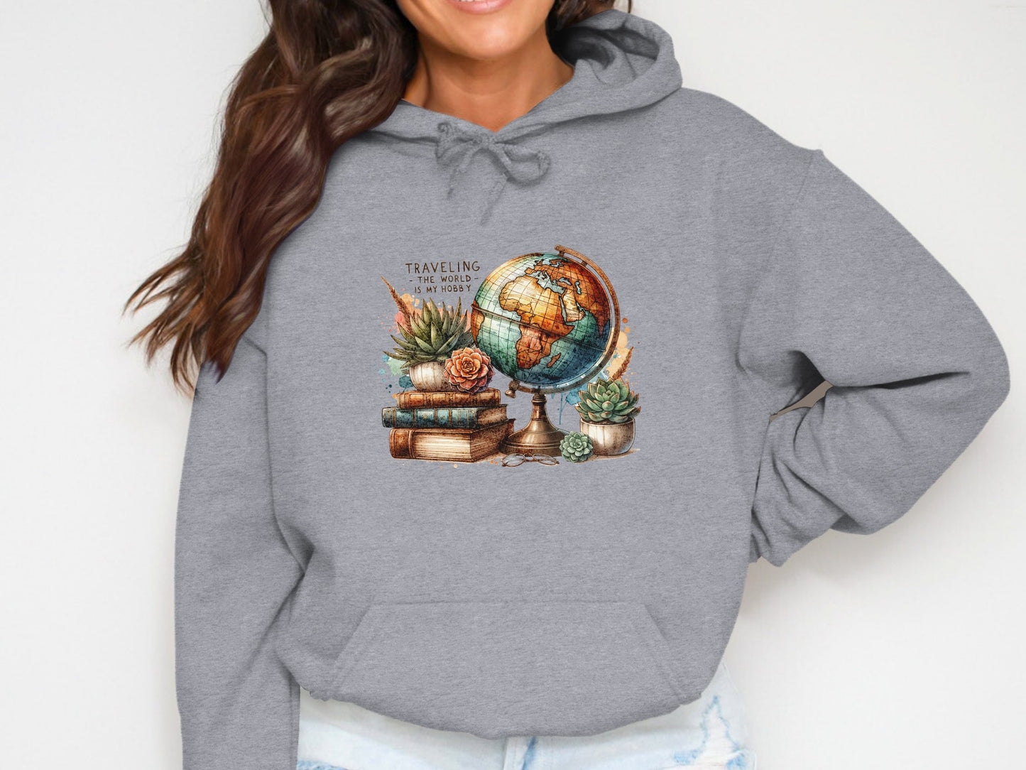 Travel Is My Hobby Cotton Hoodie
