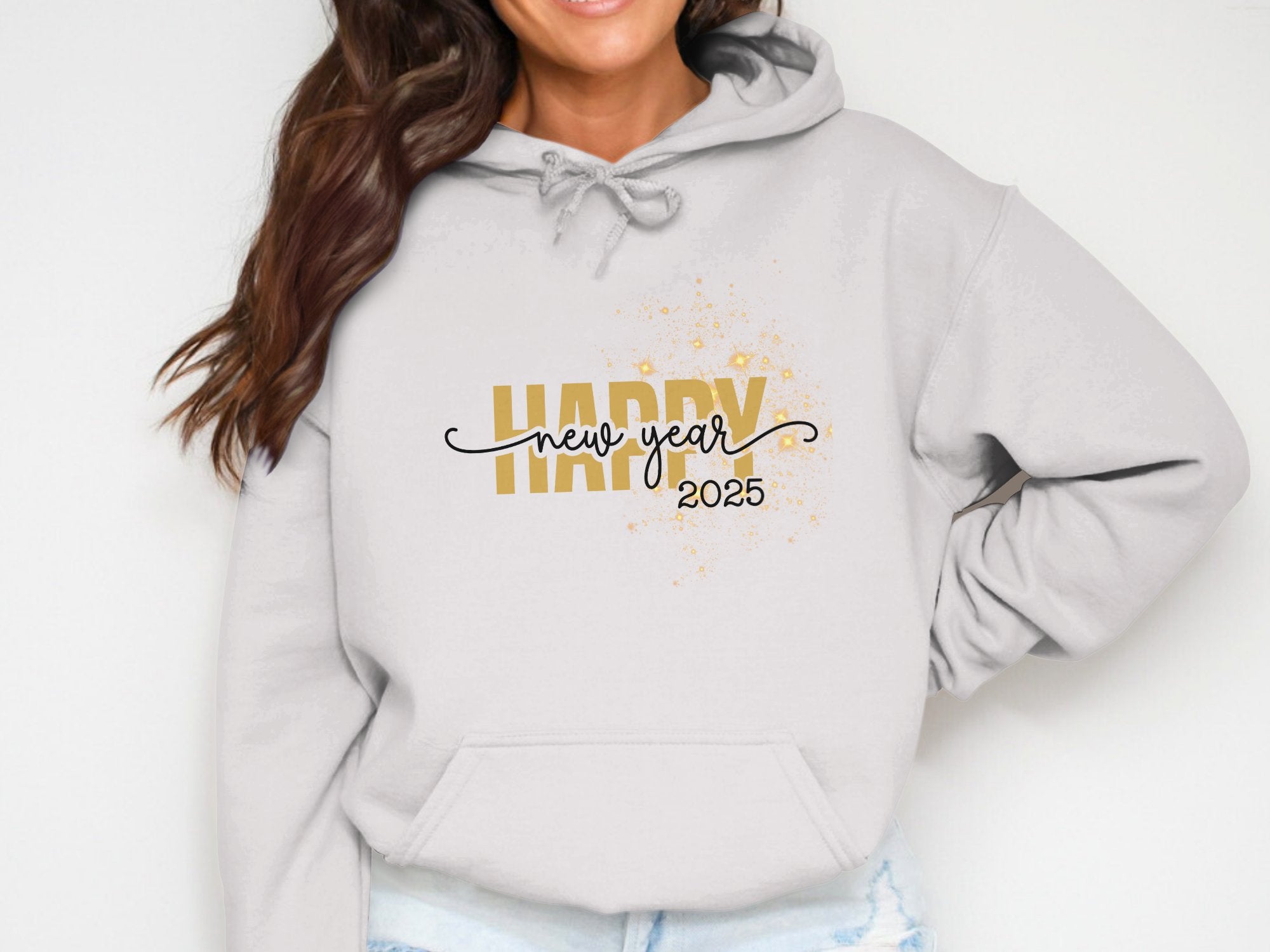 Happy 2025 Cotton Hoodie