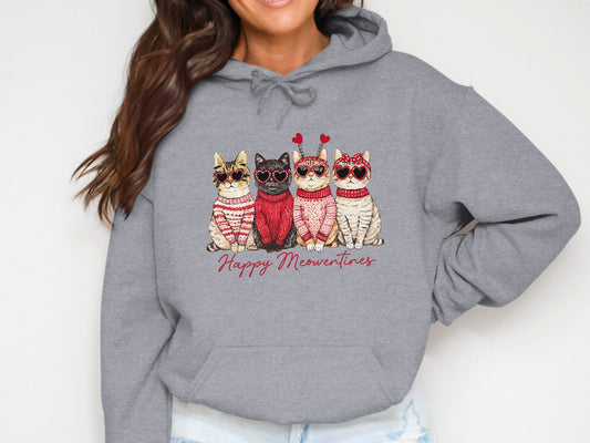 Purr-fect Meowentine - Cotton Hoodie